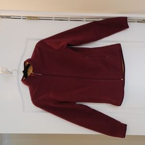 Reversible jacket! Burgundy on one side, mustard on the other.